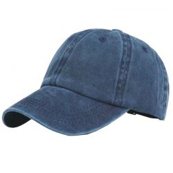 Blue Denim Visor Cap